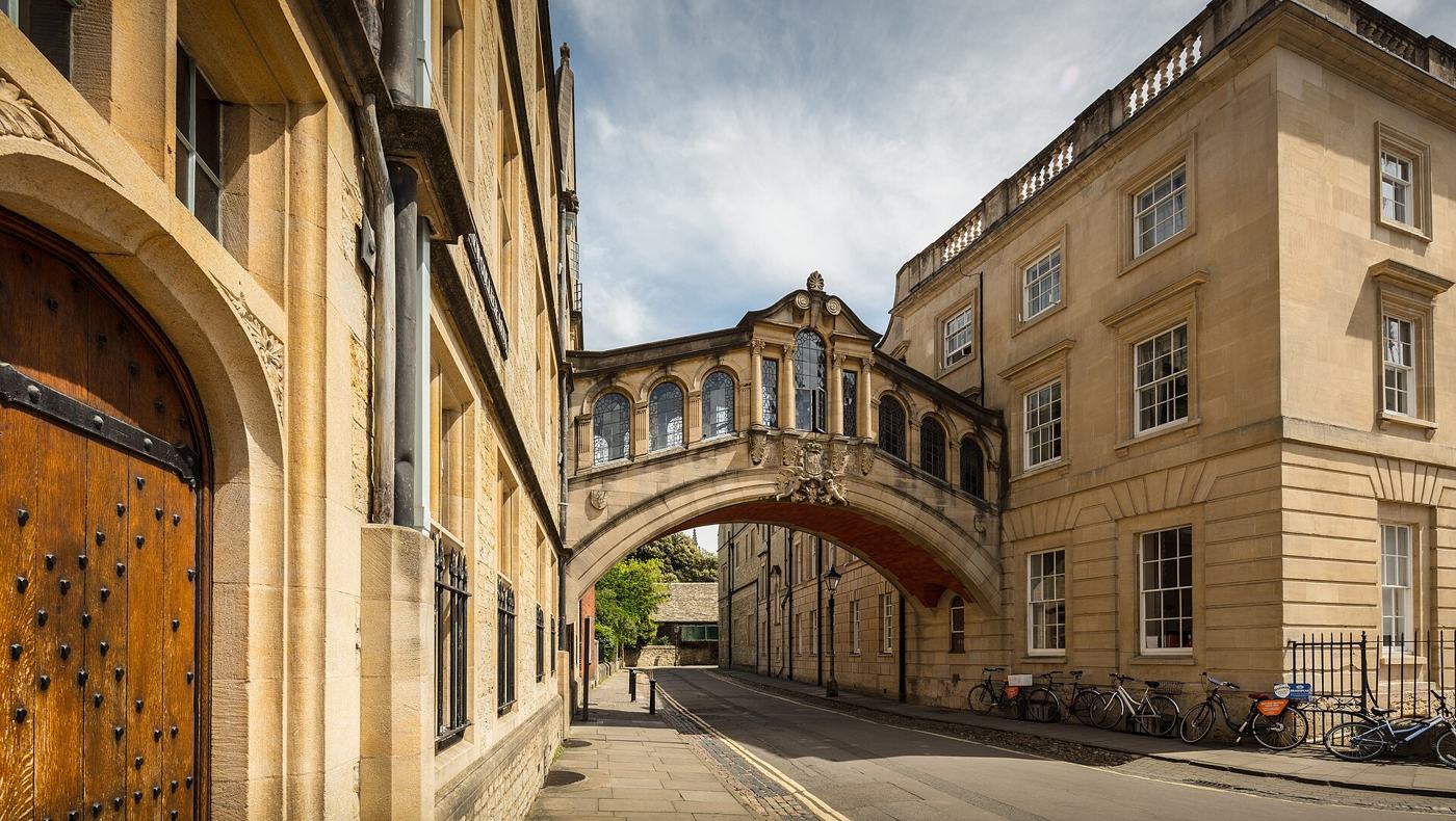 The Bridge of Sighs crossing New College Lane in Oxford