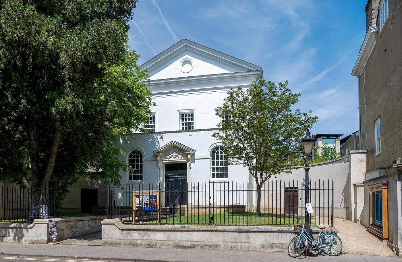 The front of the Holywell Music Room on Holywell Street, Oxford