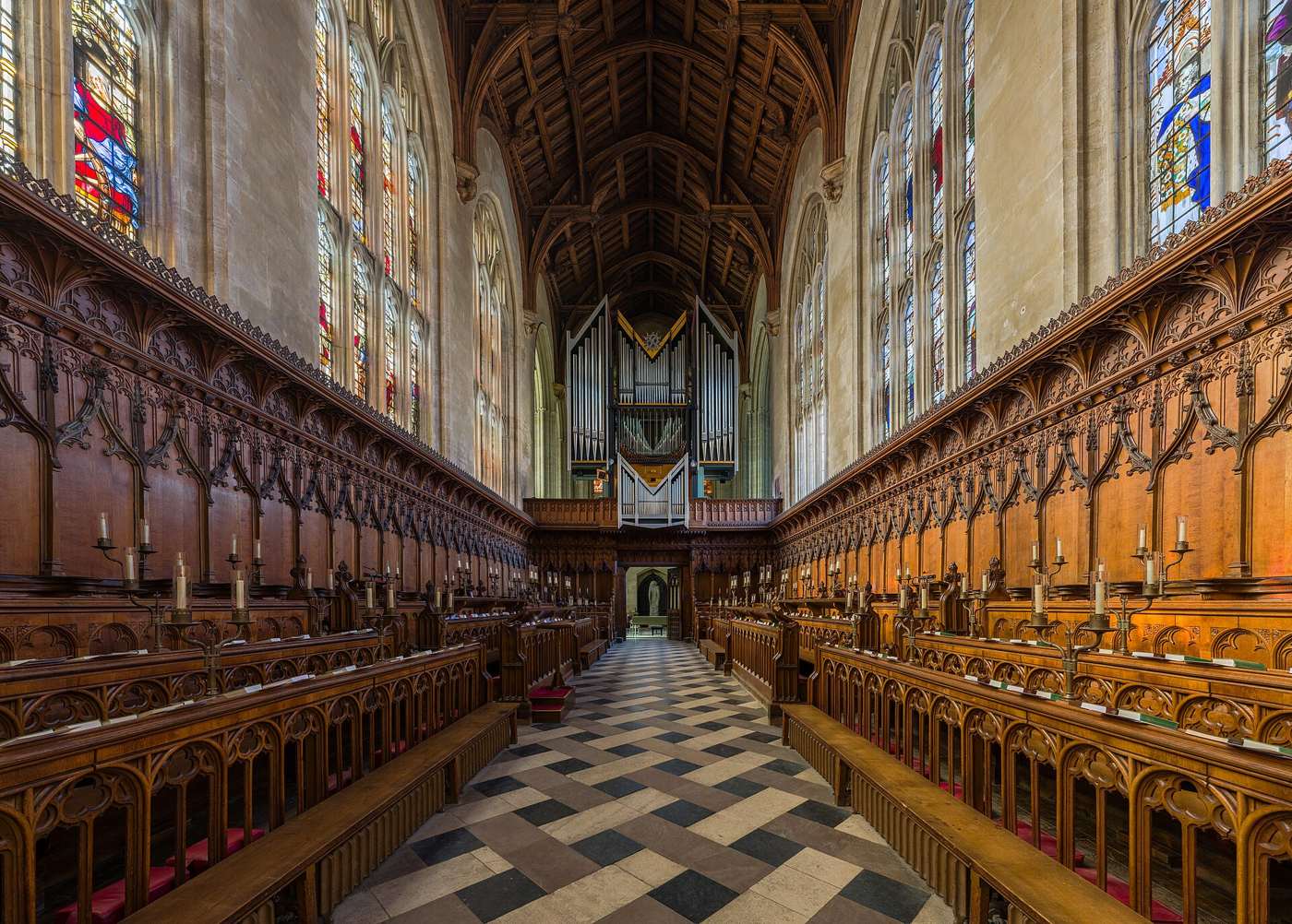 The chapel of New College, Oxford, with its choir stalls