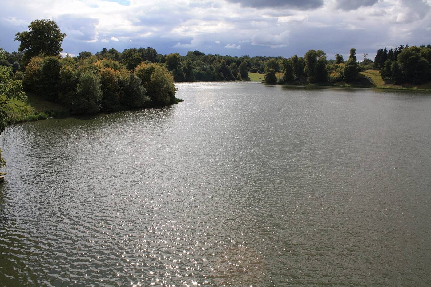 The lake and parkland at Blenheim Palace